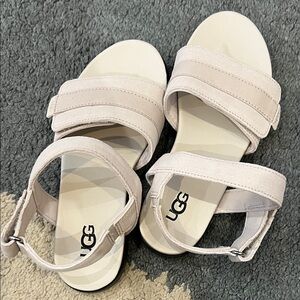 UGG Light Beige Strap Sandals
